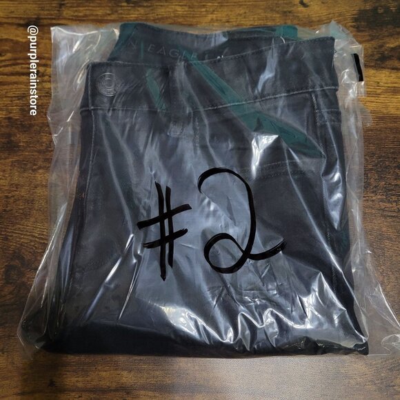 American Eagle Jeans 4 R Jegging Mid Rise Next Level Stretch Black Wash Denim - Picture 14 of 14